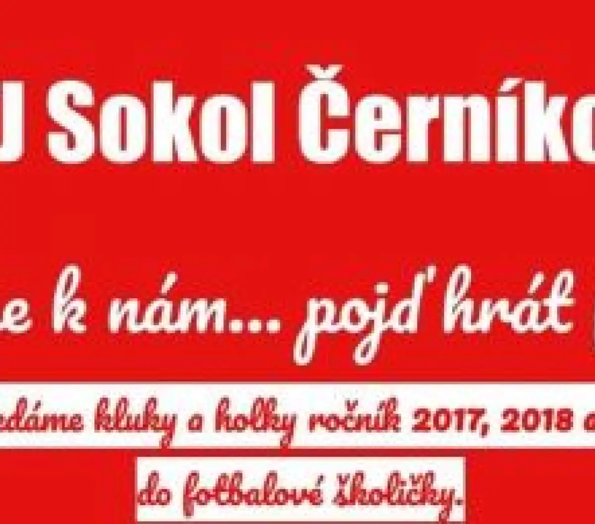 Nábor mladých fotbalistů a fotbalistek