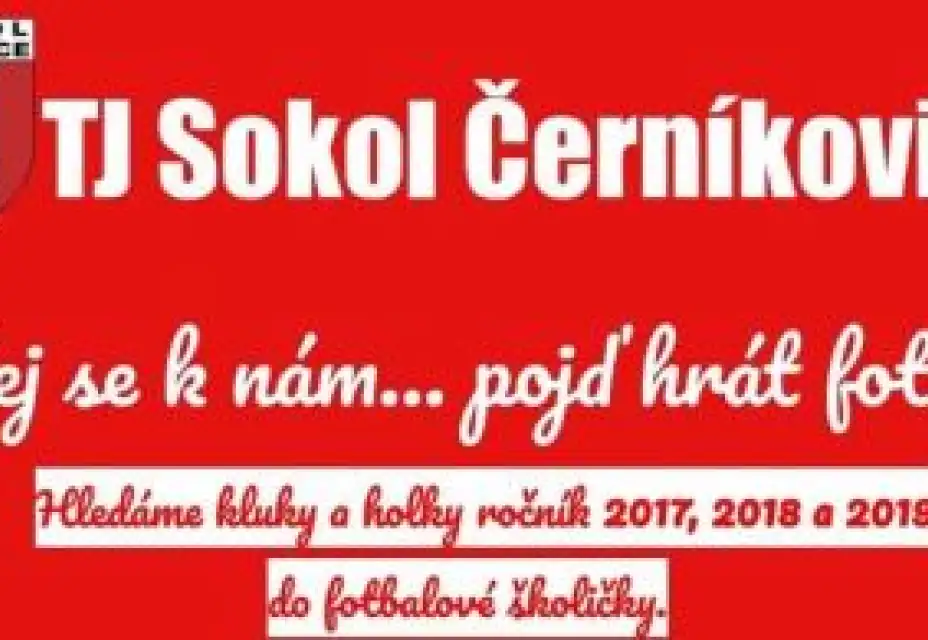 Nábor mladých fotbalistů a fotbalistek