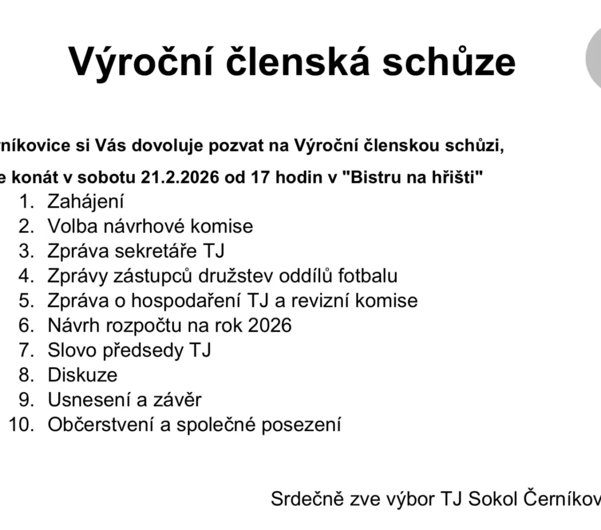 Výroční členská schůze